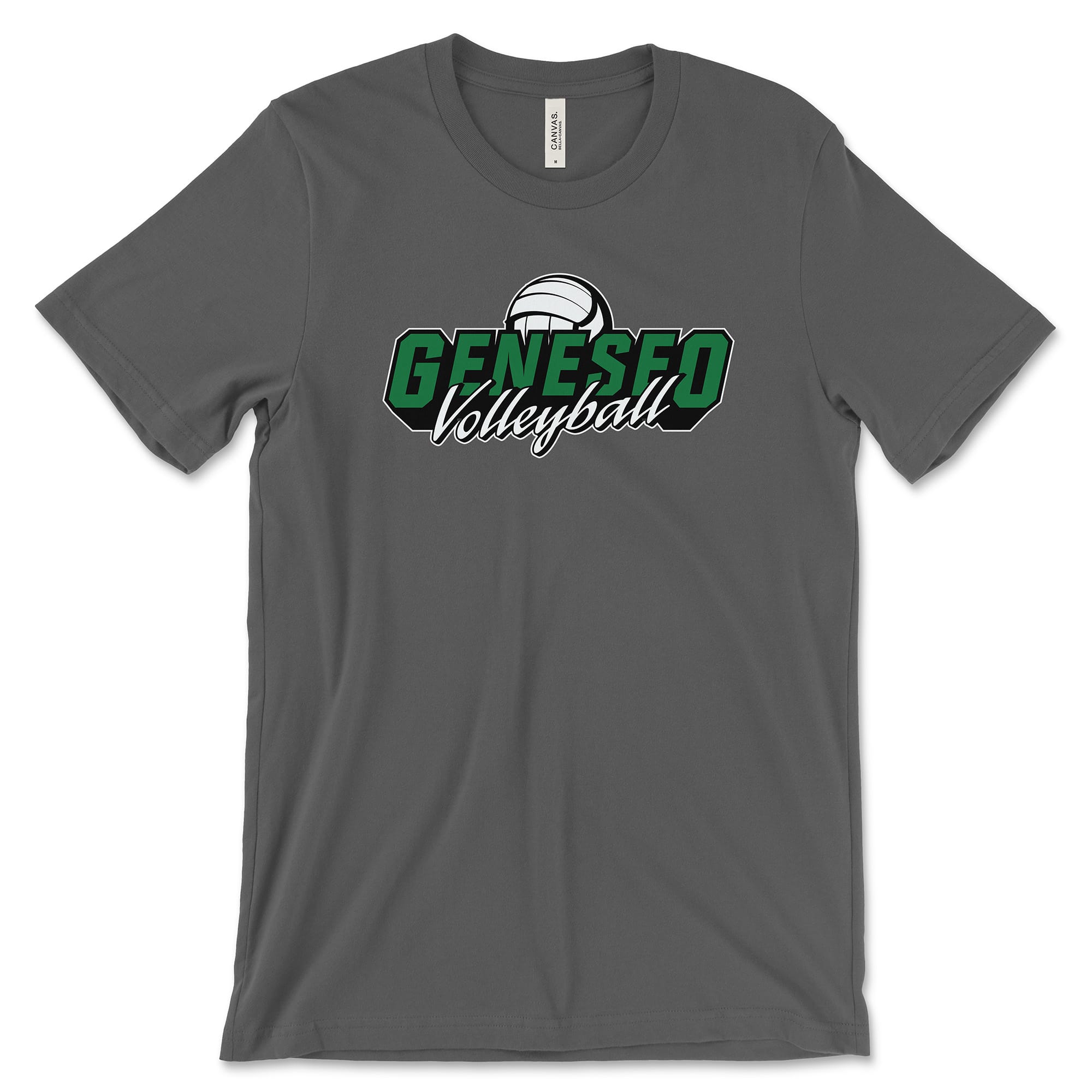 Geneseo Volleyball | GV1 (White, Black, Kelly) | Unisex Tee