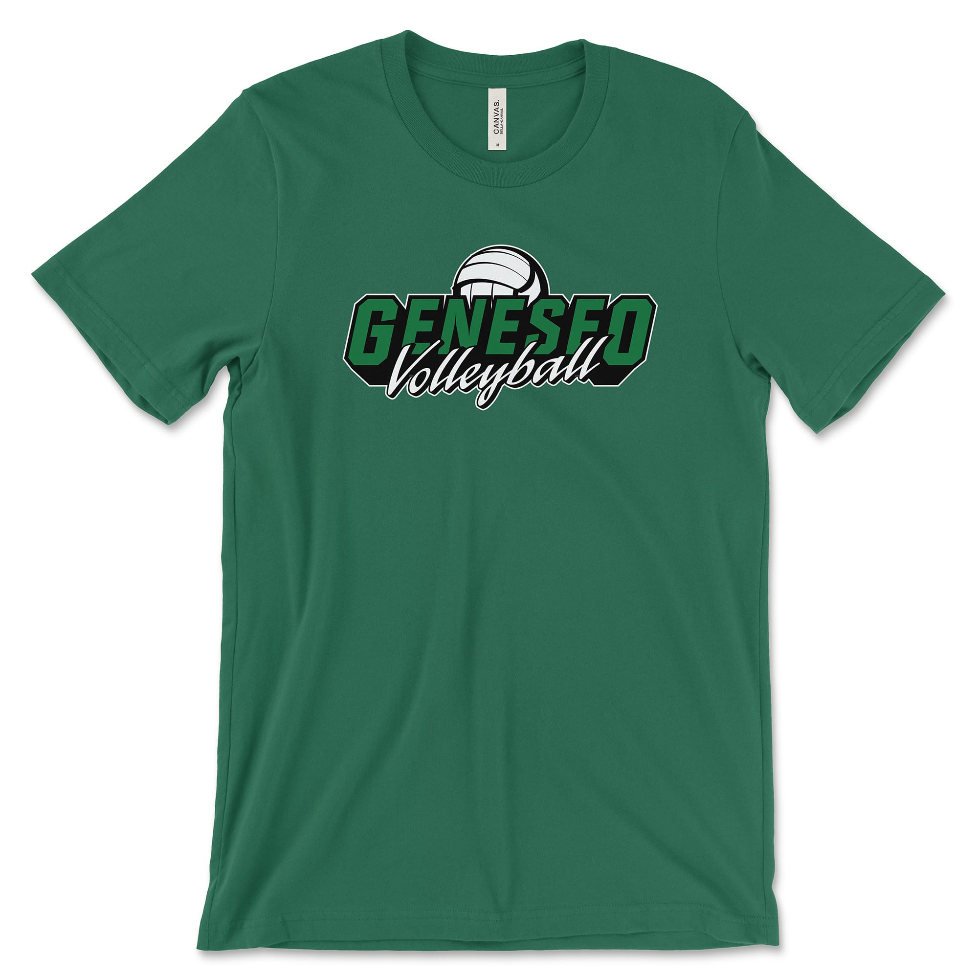 Geneseo Volleyball | GV1 (White, Black, Kelly) | Unisex Tee