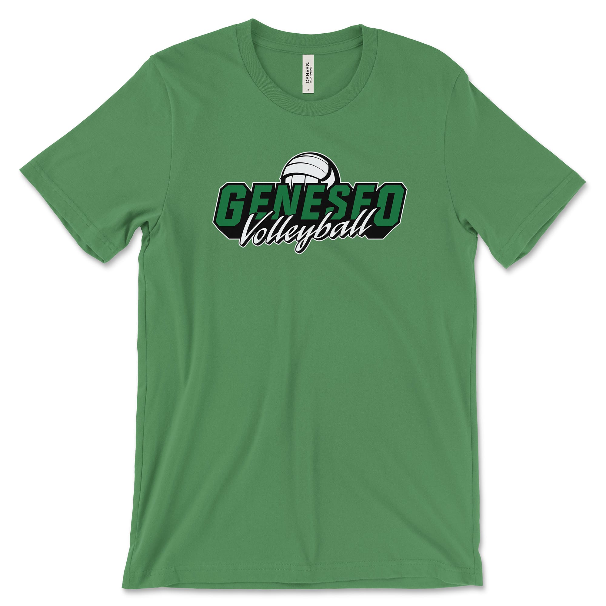 Geneseo Volleyball | GV1 (White, Black, Kelly) | Unisex Tee