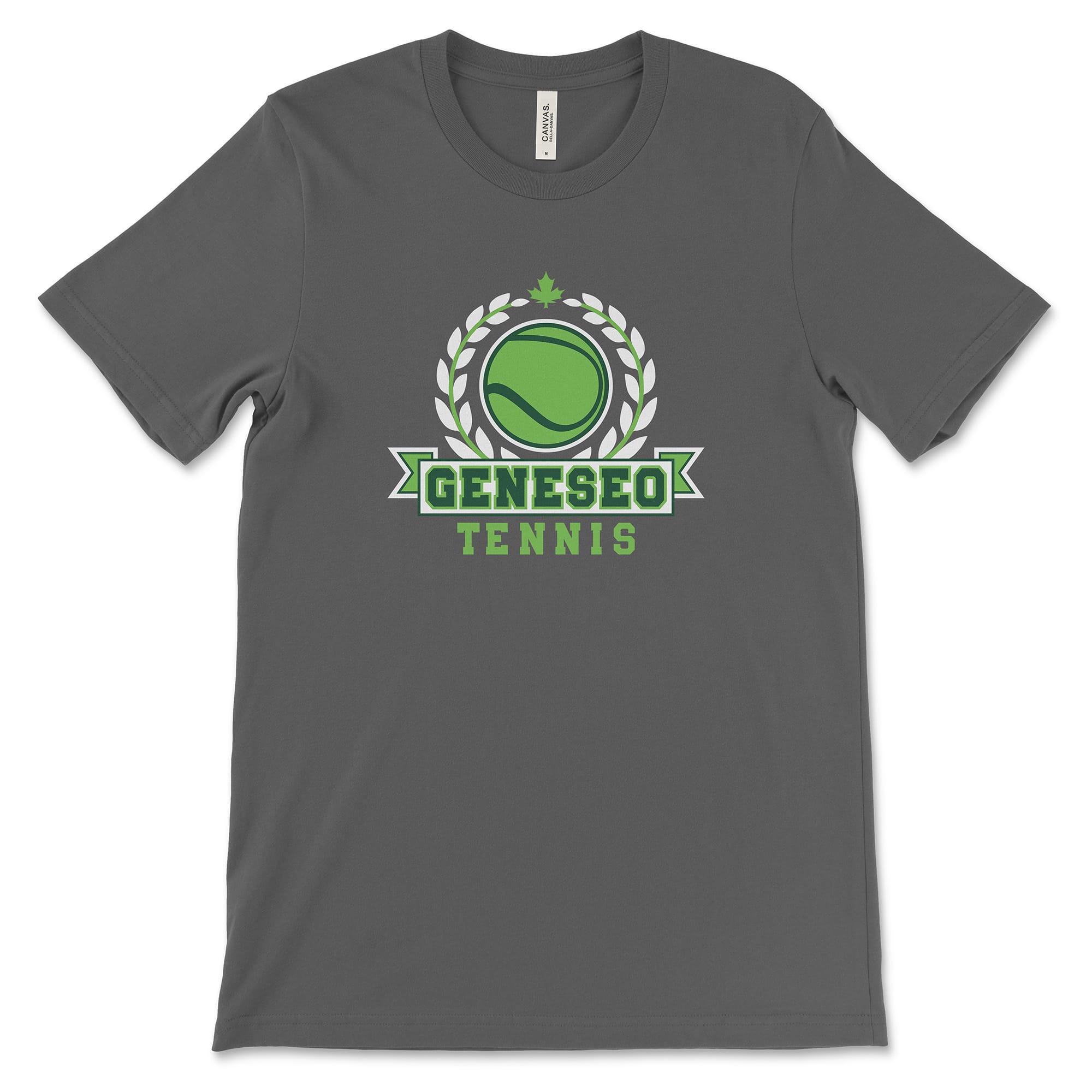 Geneseo Tennis | GTN11 (White, Green) | Unisex Tee