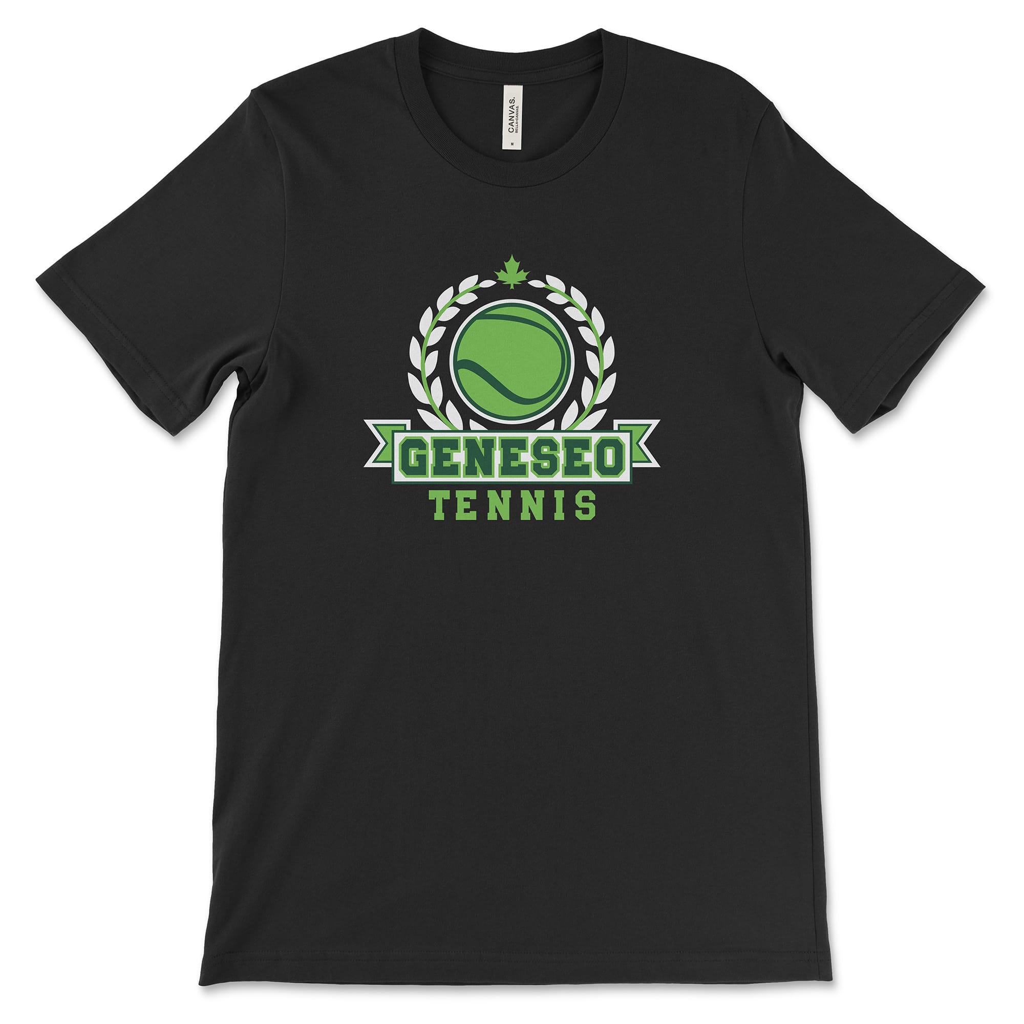 Geneseo Tennis | GTN11 (White, Green) | Unisex Tee