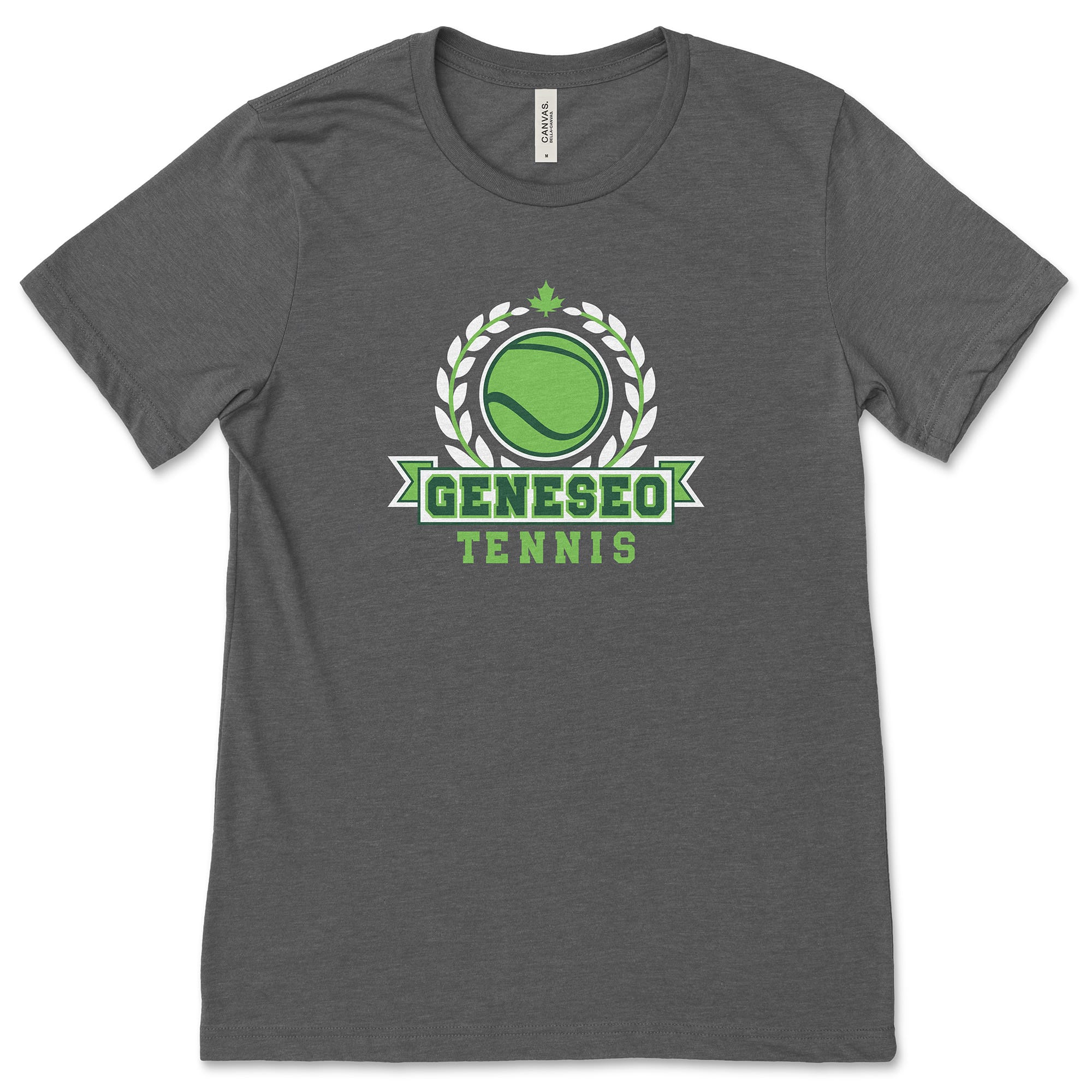 Geneseo Tennis | GTN11 (White, Green) | Unisex Tee