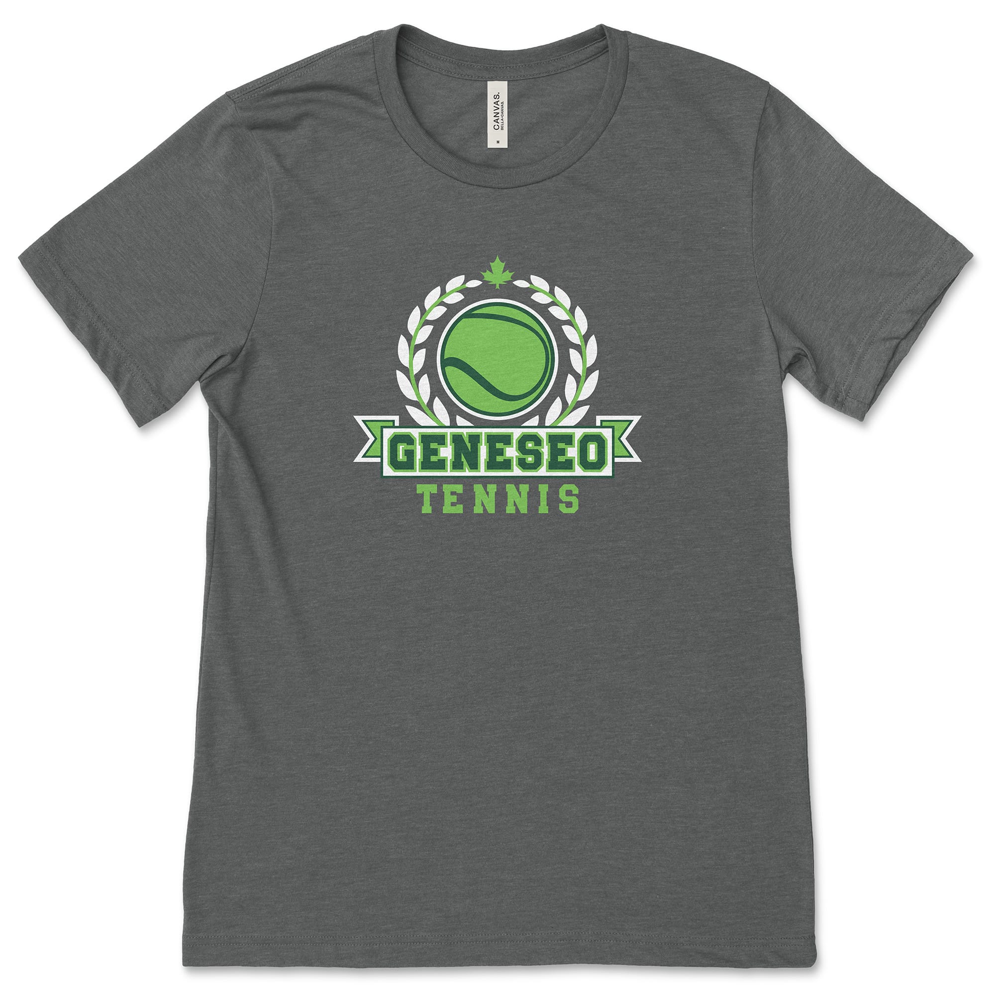Geneseo Tennis | GTN11 (White, Green) | Unisex Tee