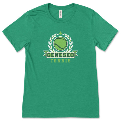 Geneseo Tennis | GTN11 (White, Green) | Unisex Tee