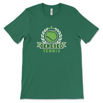 Geneseo Tennis | GTN11 (White, Green) | Unisex Tee