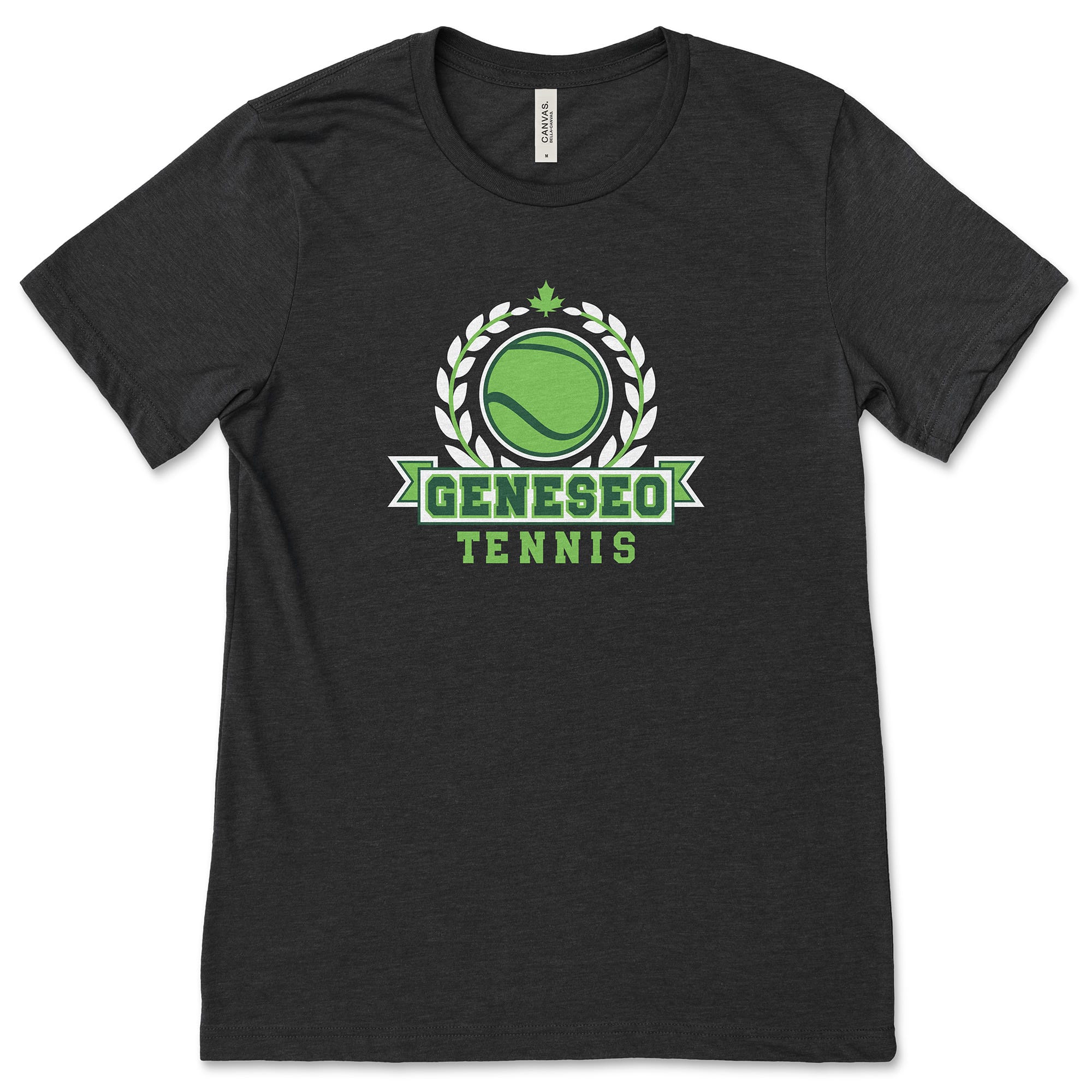 Geneseo Tennis | GTN11 (White, Green) | Unisex Tee