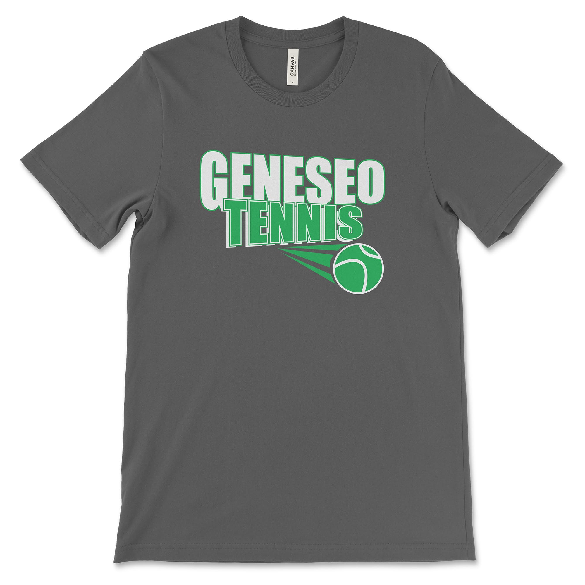 Geneseo Tennis | GTN14 (White, Kelly) | Unisex Tee