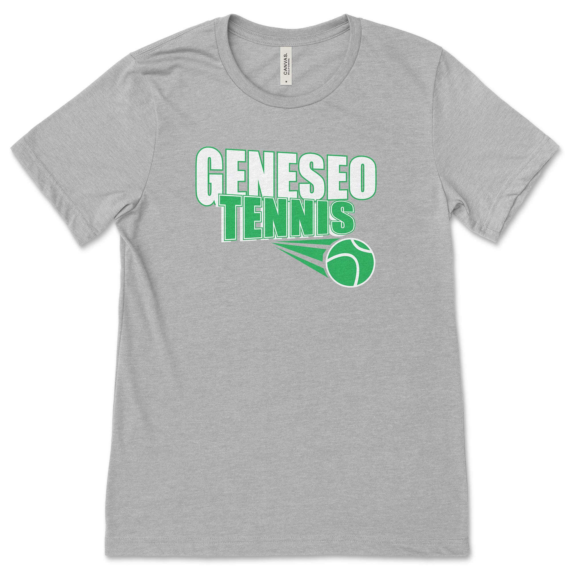 Geneseo Tennis | GTN14 (White, Kelly) | Unisex Tee