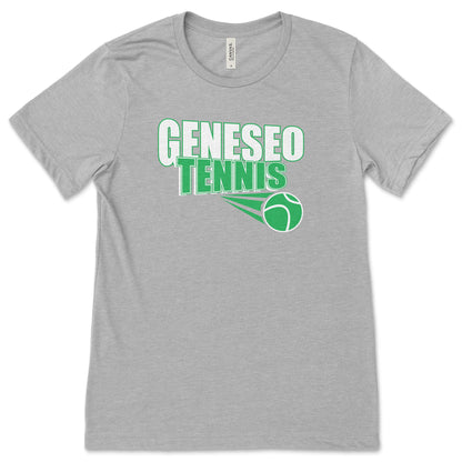 Geneseo Tennis | GTN14 (White, Kelly) | Unisex Tee