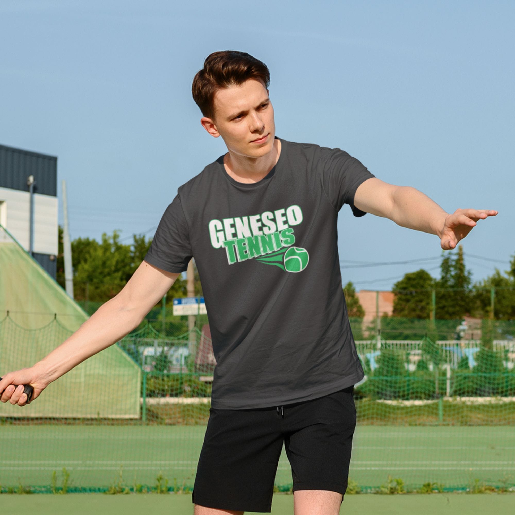 Geneseo Tennis | GTN14 (White, Kelly) | Unisex Tee