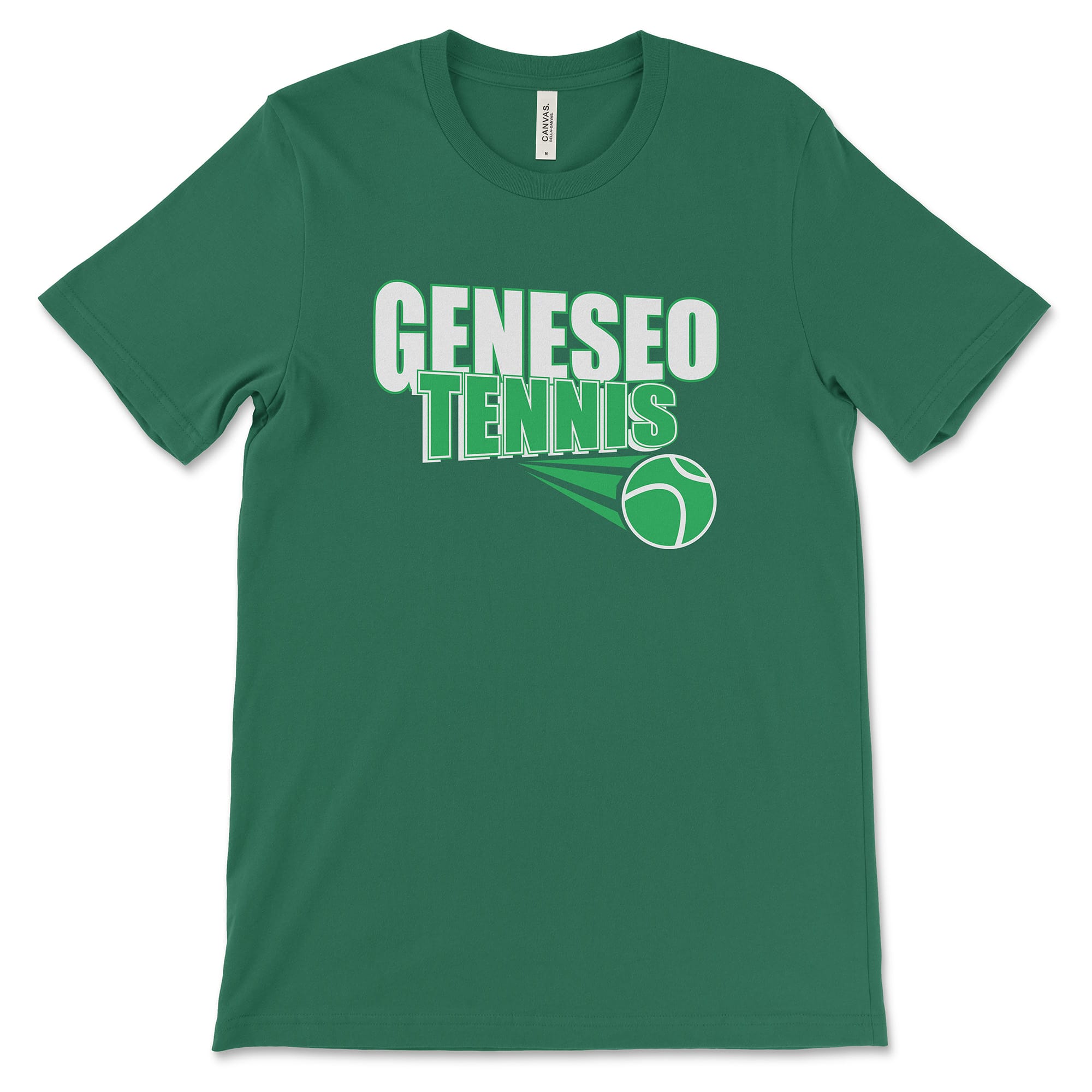 Geneseo Tennis | GTN14 (White, Kelly) | Unisex Tee
