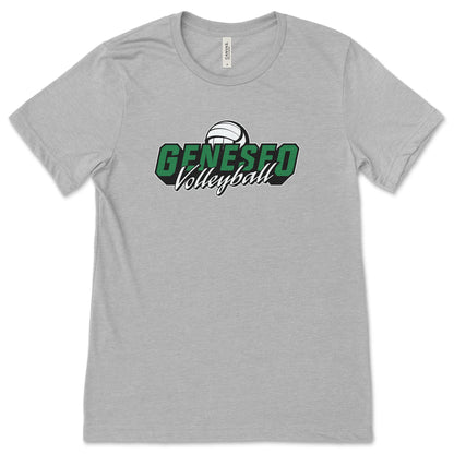 Geneseo Volleyball | GV1 (White, Black, Kelly) | Unisex Tee