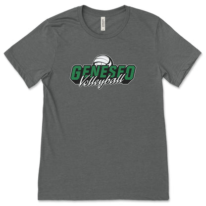 Geneseo Volleyball | GV1 (White, Black, Kelly) | Unisex Tee