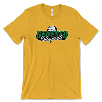 Geneseo Volleyball | GV1 (White, Black, Kelly) | Unisex Tee
