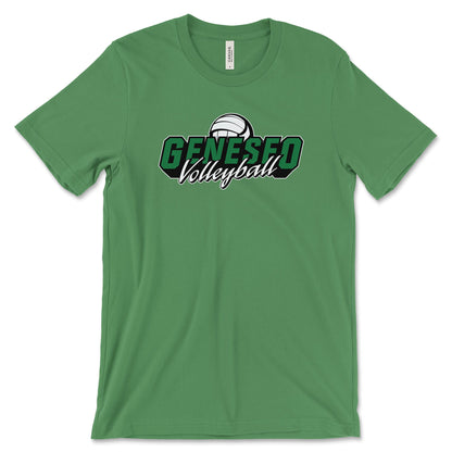 Geneseo Volleyball | GV1 (White, Black, Kelly) | Unisex Tee
